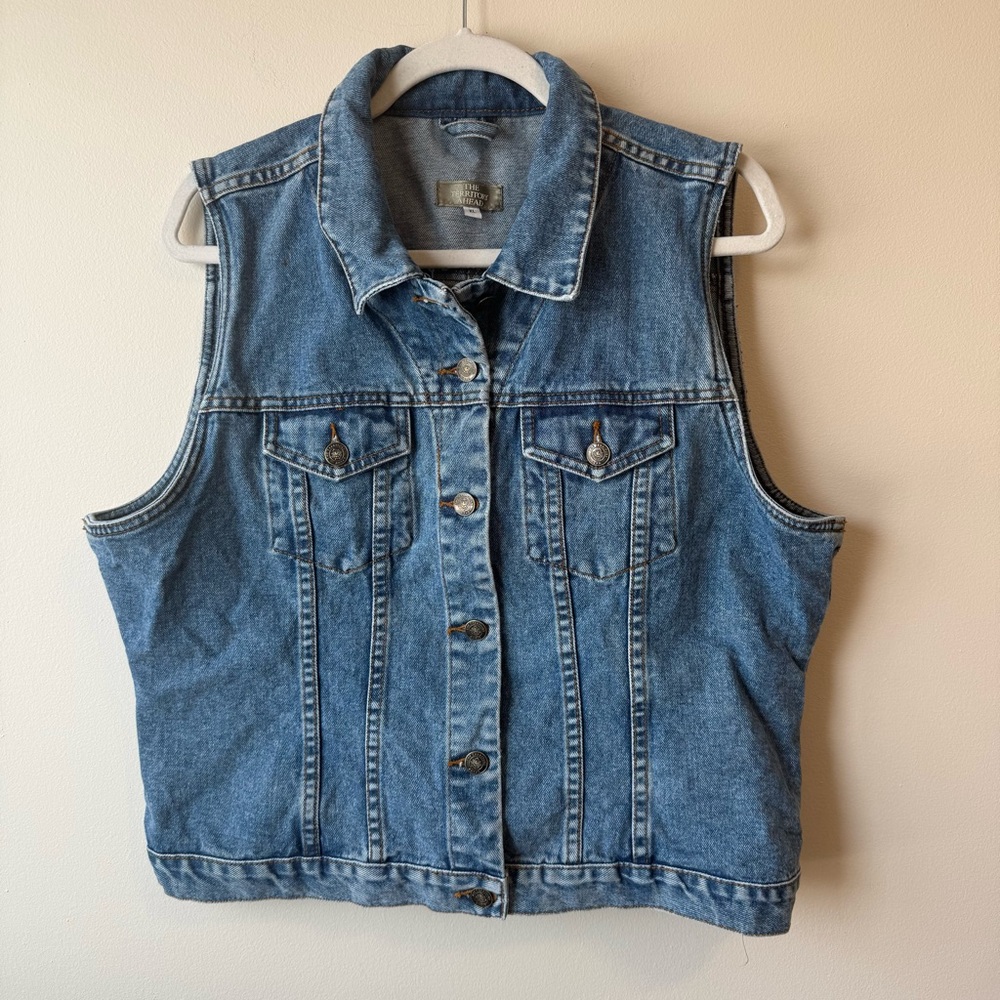 The Territory Ahead Vintage Woman’s Jean Vest | Size XL